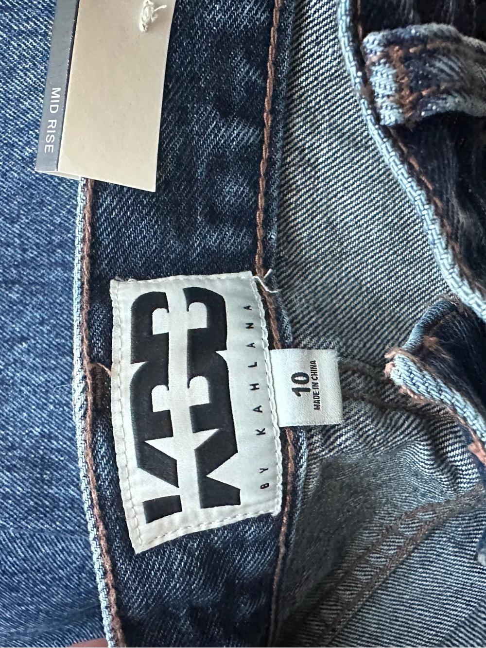 High-Rise Wide Leg Blue Denim Jeans for Women - Picture 7 of 10